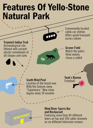 Some of the numerous features of Yello-Stone Natural Park.